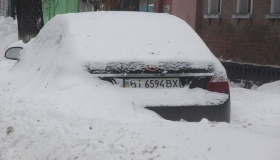 На Полтавщині лежить найбільше снігу в Україні