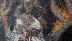 У Полтаві оживили графіті-меморіал Небесної сотні
