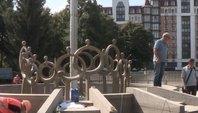 Новий фонтан у парку Незалежності майже готовий. ВІДЕО