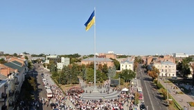 У Полтаві замайорів найбільший український прапор регіону