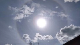 На Полтавщині зафіксували природне явище гало - коло навколо Сонця