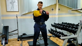 Поліцейський Полтавщини - серед переможців у гирьовому спорті