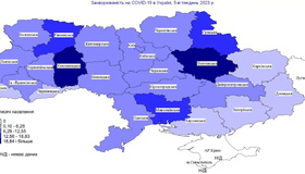 Полтавська область лідирує по рівню захворюваності на COVID-19