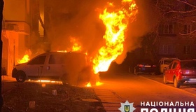 Підпал: у Полтаві вночі згоріли дві автівки