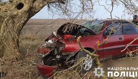 На Полтавщині легковик влетів у дерево: водій загинув