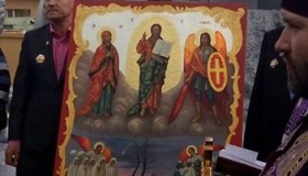 У Чорнобилі освятили ікону для полтавського Собору