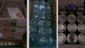 Невідомі благодійники допомогли волонтерам продуктами і речами для військових