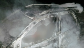 На Полтавщині в згорілому автомобілі виявили тіло людини