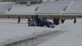 Стадіон "Ворскла" готують до зимового футболу