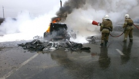 У Полтаві вчора згоріла машина