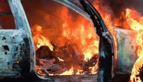 Вчора на Полтавщині згоріли дві автівки