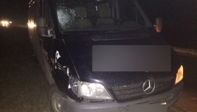 На Полтавщині вчора ввечері мікроавтобус насмерть збив пішохода
