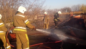 Учора ввечері горіла закинута будівля на вулиці Половка