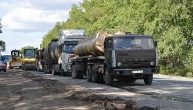 Під час ремонту дороги на Кременчук застосовують ресайклінг