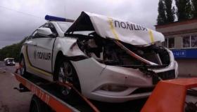 ДТП на Полтавщині: значно постраждала поліцейська автівка