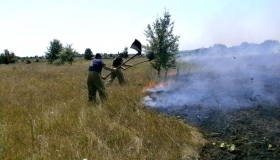 На Решетилівщині сталася пожежа на відкритій території