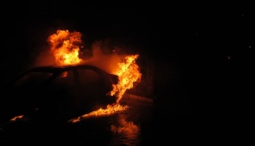 На Полтавщині згорів автомобіль "Kia Cerato"