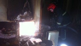 Під час пожежі у  багатоповерховому будинку  врятували полтавця