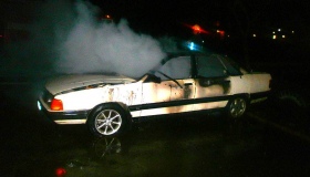 У Горішніх Плавнях гасили пожежу в легковому автомобілі