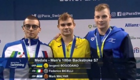 Богодайко виграв свою третю золоту медаль паралімпійського Євро з плавання, а Денисенко - другу