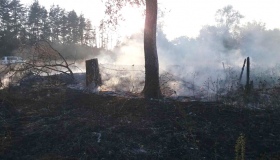 За минулу добу рятувальники ліквідували в області дев'ять пожеж на відкритій території