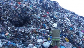 Рятувальники ліквідували пожежу на сміттєзвалищі у Макухівці
