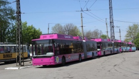 Кременчук отримав сорок новеньких грантових тролейбусів