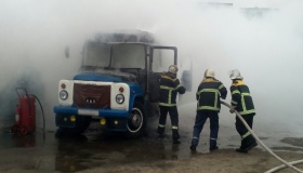У кременчуцькому автобусі сталася пожежа