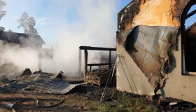 Внаслідок пожежі згорів котедж і техніка ПАТ "Полтавське"