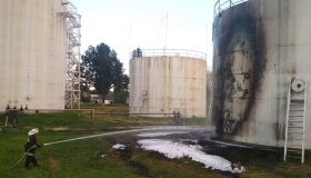 На Решетилівщині на нафтобазі сталася пожежа