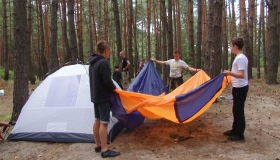 На Полтавщині відкрився безкоштовний наметовий табір