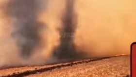 На Полтавщині пронісся вогненно-димовий торнадо. ВІДЕО