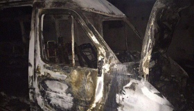 У Кременчуцькому районі згоріли дві вантажівки