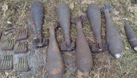 У Гадяцькому районі знайшли мінометні міни та артснаряди