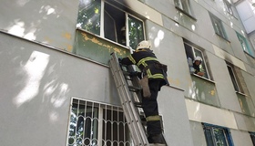 У Полтаві гасили пожежу в п'ятиповерховому будинку на Мазепи