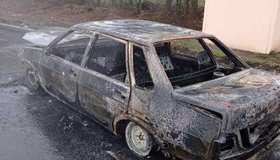 На Полтавщині згорів автомобіль ВАЗ
