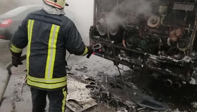 На Полтавщині загорівся шкільний автобус