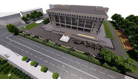 Реконструкція бібліотеки в Полтаві передбачає панорамну терасу та лаунж-зону