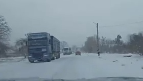 На дорогах Полтавщини – знову транспортний колапс