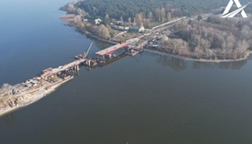 На Полтавщині відновили ремонт мосту через річку Сула