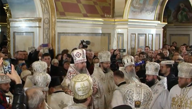 Архієпископ Федір узяв участь у першому різдвяному богослужінні в Києво-Печерській Лаврі