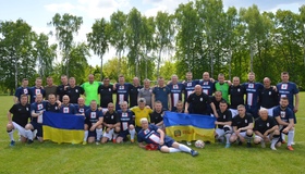 Полтавські журналісти зіграли благодійний футбольний матч у Великих Будищах