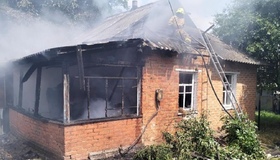 Під час пожежі на Полтавщині врятували жінку та її чотирьох дітей