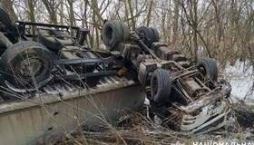 На Полтавщині у ДТП загинув водій вантажівки