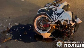 На Полтавщині мотоцикл зіткнувся з автомобілем