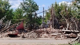 Російський шахед зруйнував автомагазин і СТО в Миргороді. ФОТО