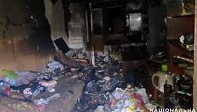 Пожежа у квартирі забрала життя людини