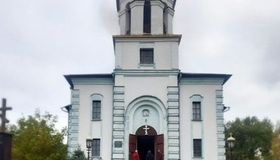 У Кобеляках горів храм УПЦ