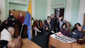 Полтавці вже вчетверте протестували проти закриття ЦРЛ