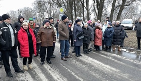 Коли відремонтують серпантин? Жителі Монастирської Гори вийшли на протест